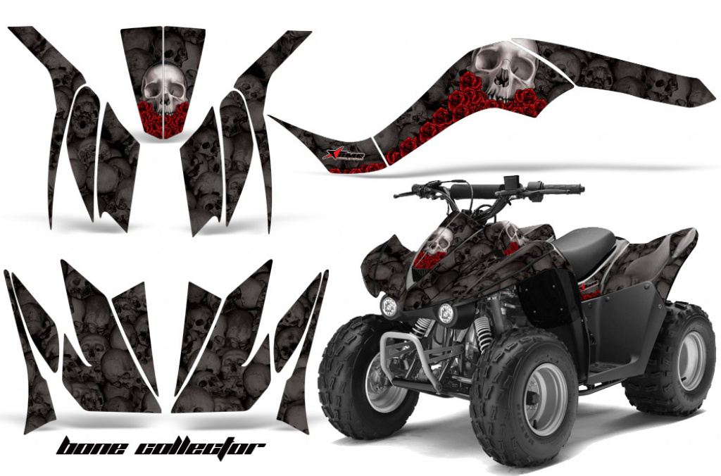 Bone Collector Schwarz für Kawasaki KFX 50/KFX 90 2007-2022