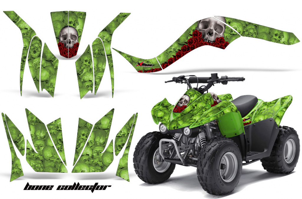 Bone Collector Grün für Kawasaki KFX 50/KFX 90 2007-2022
