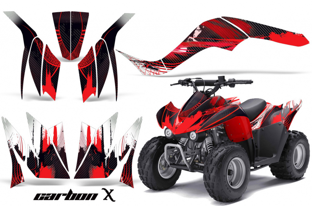 Carbon-X Rot für Kawasaki KFX 50/KFX 90 2007-2022