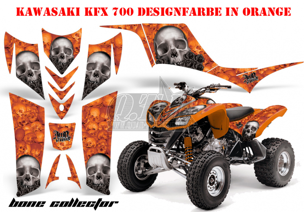 Bone Collector Orange für Kawasaki KFX 700