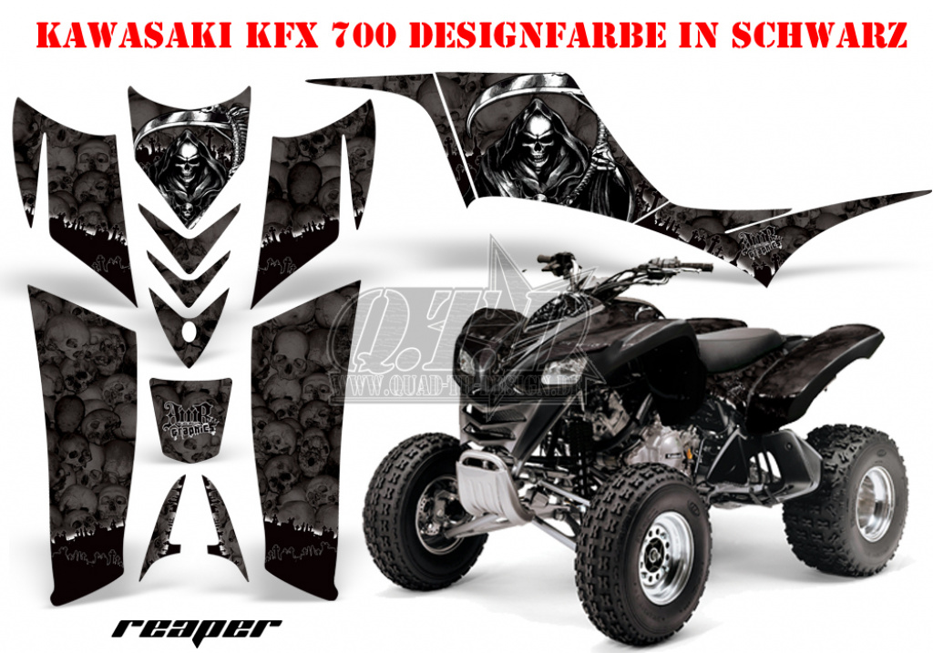 Reaper Schwarz für Kawasaki KFX 700