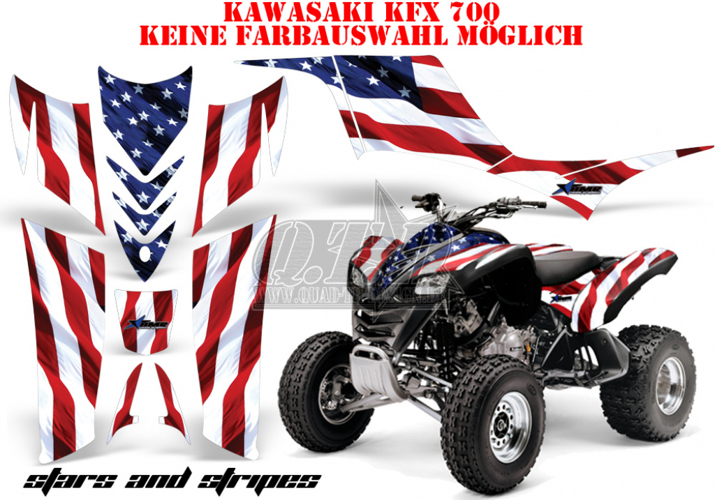 Stars and Stripes für Kawasaki KFX 700