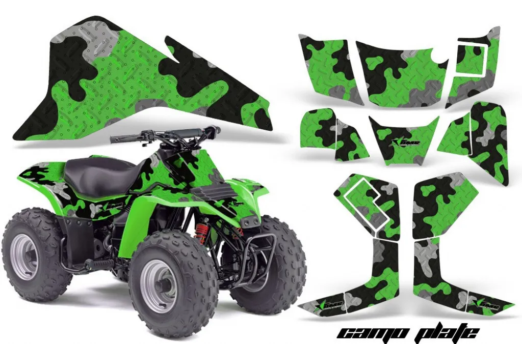 Camoplate Grün für Kawasaki KFX 80 2003-2006