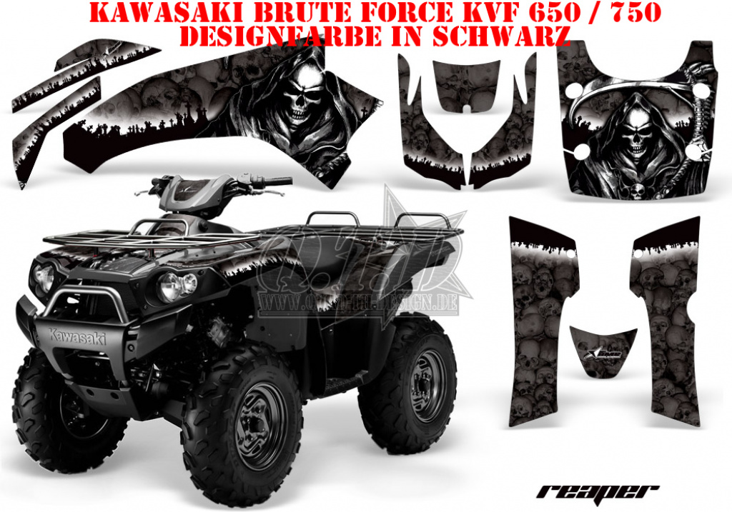 Reaper Black for Kawasaki Brute Force KVF 650i 4x4 2006-2012
