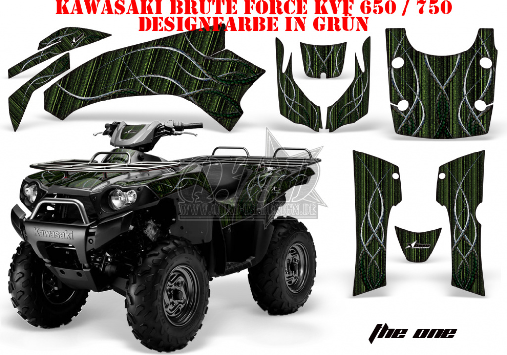 The One Green for Kawasaki Brute Force KVF 650i 4x4 2006-2012