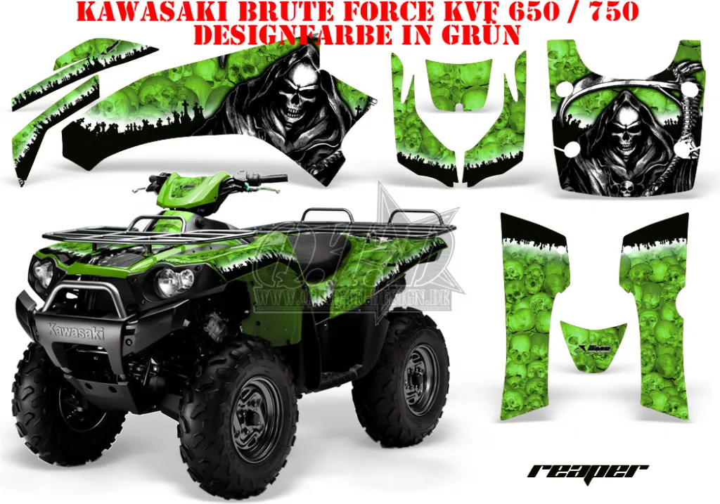 Reaper Green for Kawasaki Brute Force KVF 650i 4x4 2006-2012