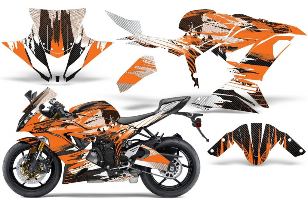 Carbon-X Orange für Kawasaki Ninja 636 ZX-6R 2013-2016