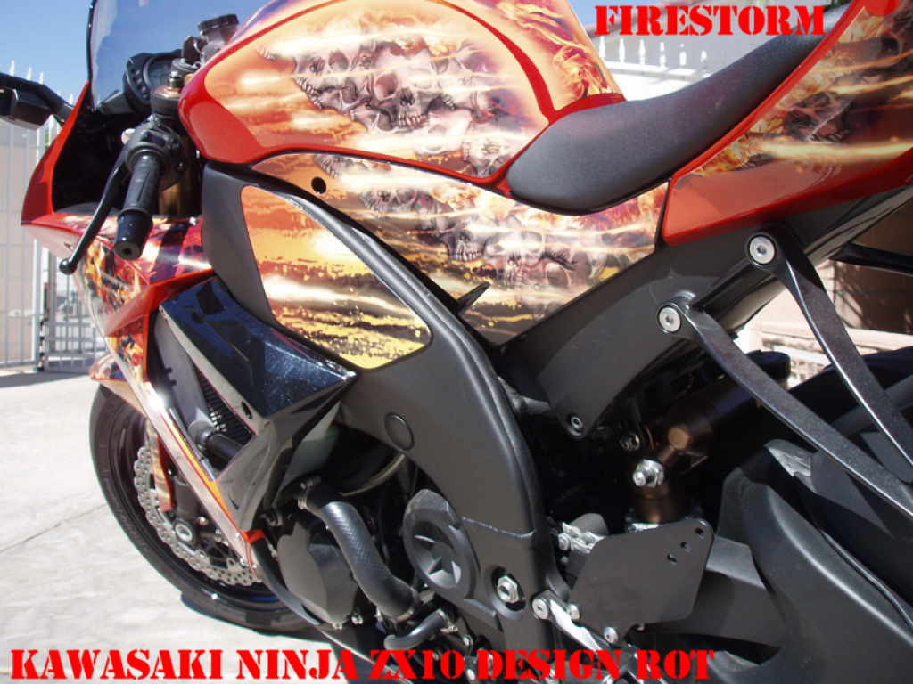 Firestorm Rot für Kawasaki ZX10 Ninja Sport 2008-2009