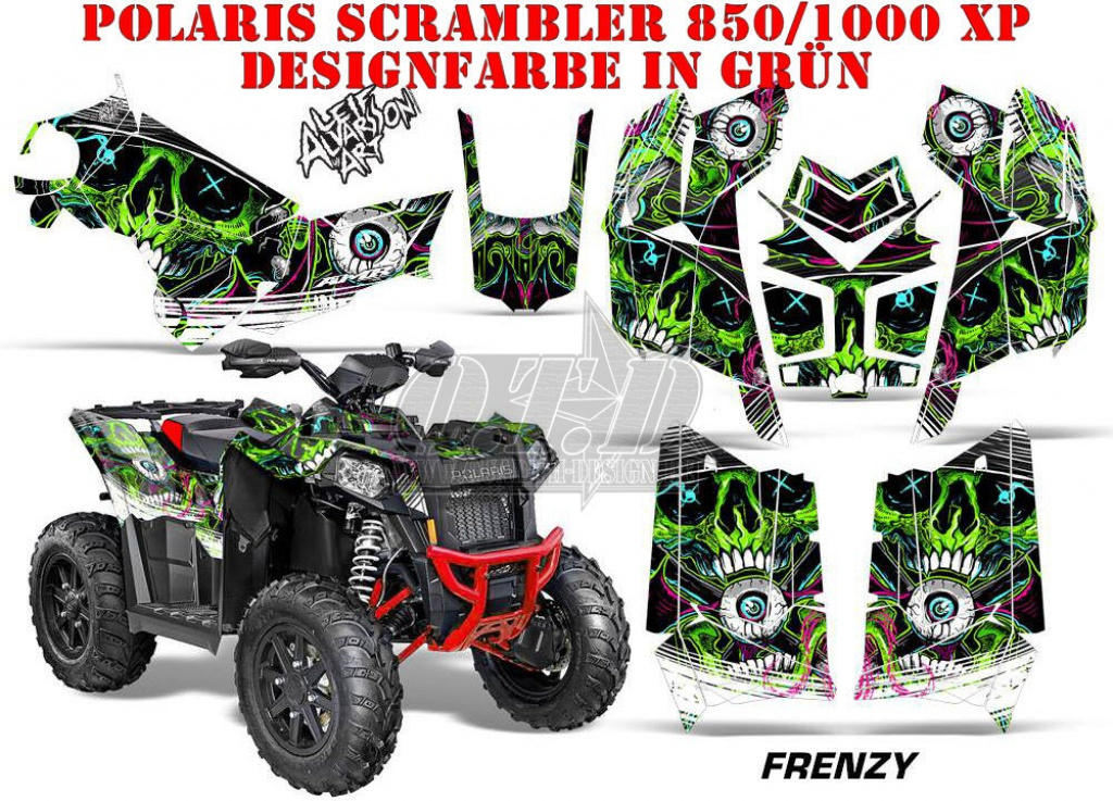 Frenzy Green for Polaris Scrambler 850/1000 XP 2013-2022