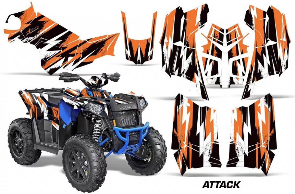 Attack Orange for Polaris Scrambler 850/1000 XP 2013-2022