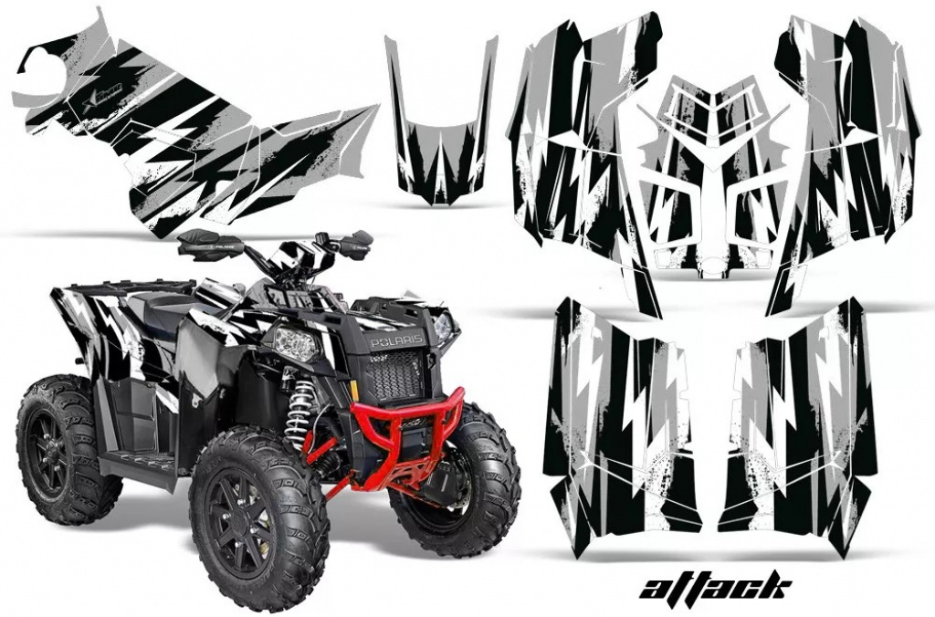 Attack Silver for Polaris Scrambler 850/1000 XP 2013-2022
