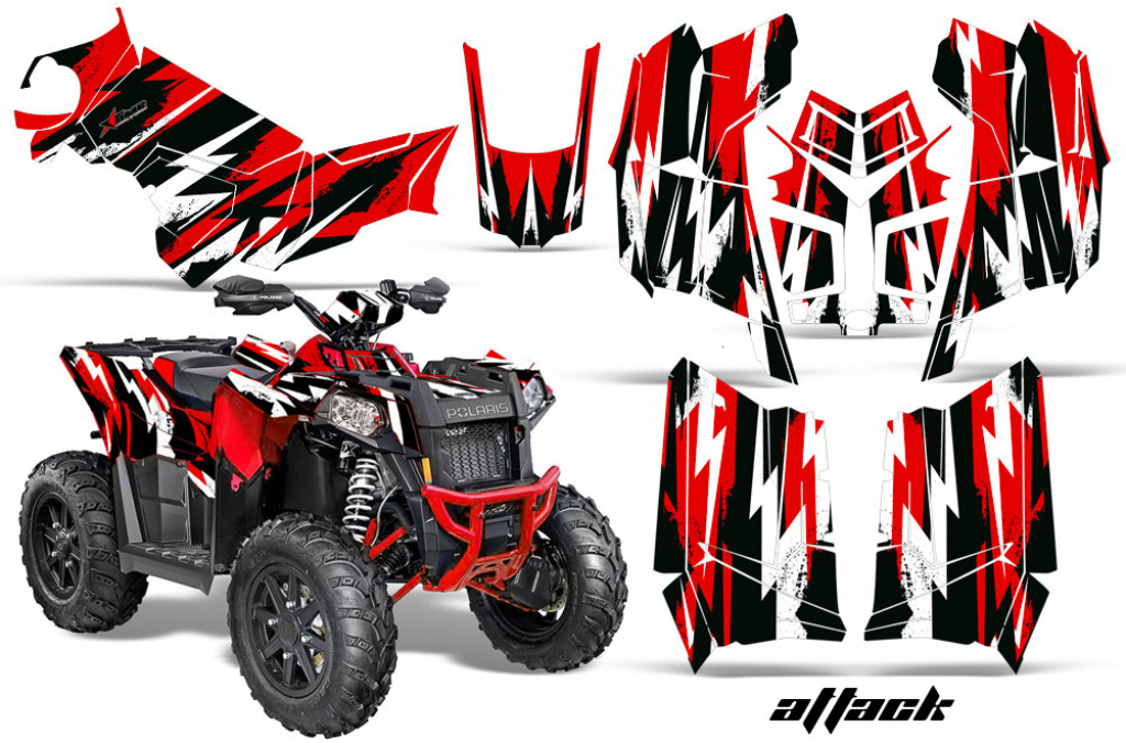 Attack Red for Polaris Scrambler 850/1000 XP 2013-2022