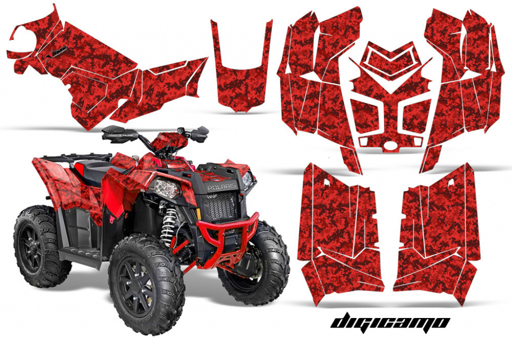 Digicamo Red for Polaris Scrambler 850/1000 XP 2013-2022