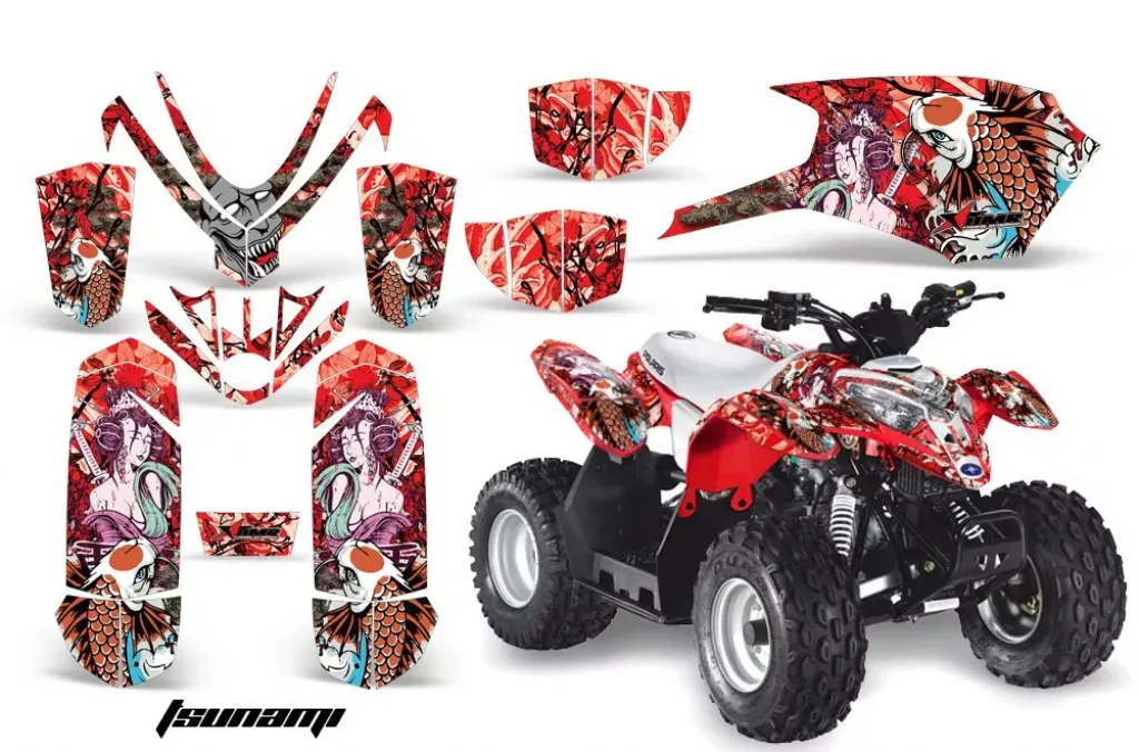 Tsunami Rot für Polaris Outlaw 50