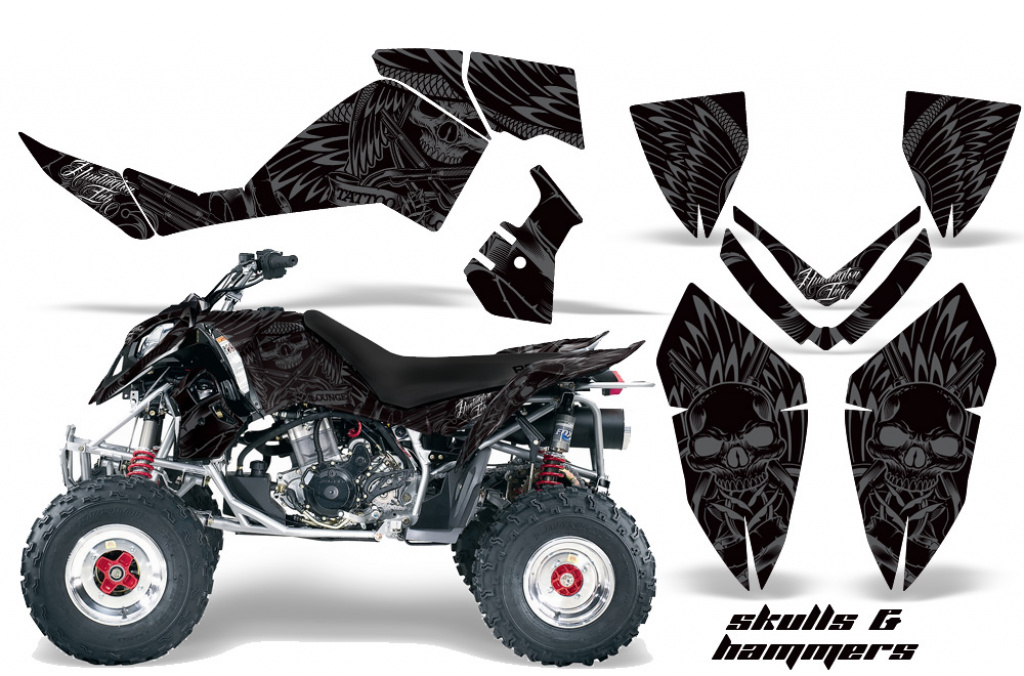 Skulls N Hammers Silver for Polaris Outlaw 450/500/525 2006-2008