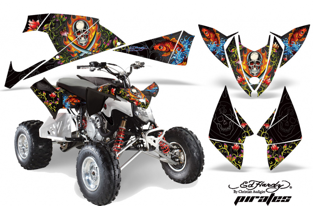 Ed-Hardy - Pirates Black for Polaris Outlaw 450/500/525 2009-2012