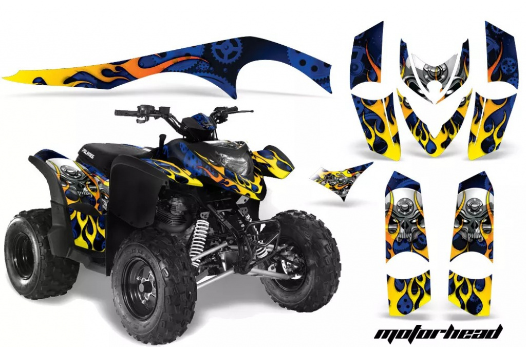 Motorhead Blau für Polaris Phoenix 200 2005-2016