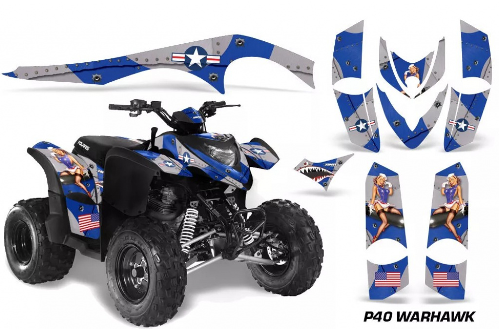 T-Bomber Blau für Polaris Phoenix 200 2005-2016