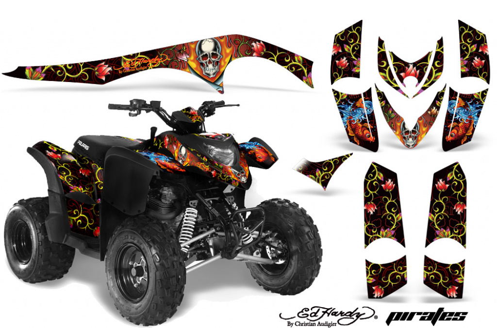 Ed-Hardy - Pirates Rot für Polaris Phoenix 200 2005-2016