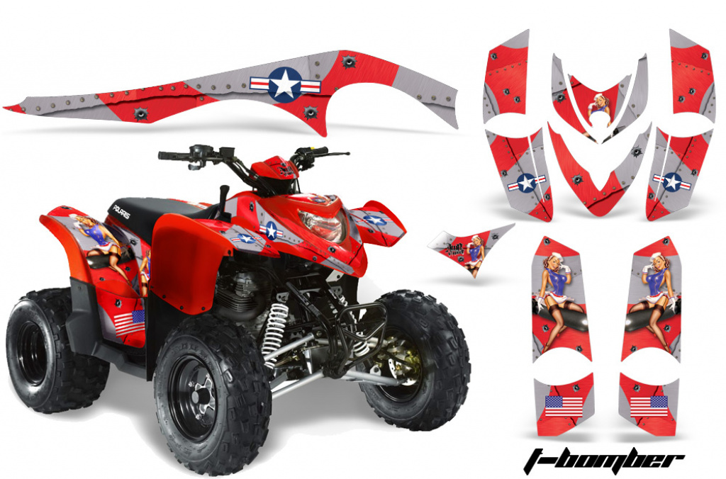T-Bomber Rot für Polaris Phoenix 200 2005-2016