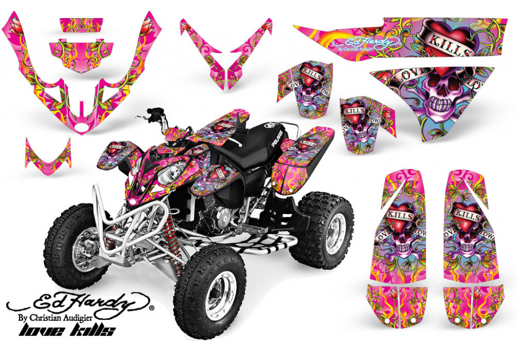 Ed-Hardy - LoveKills Pink für Polaris Predator 500