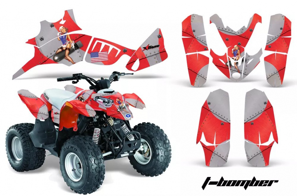 T-Bomber Rot für Polaris Predator 90