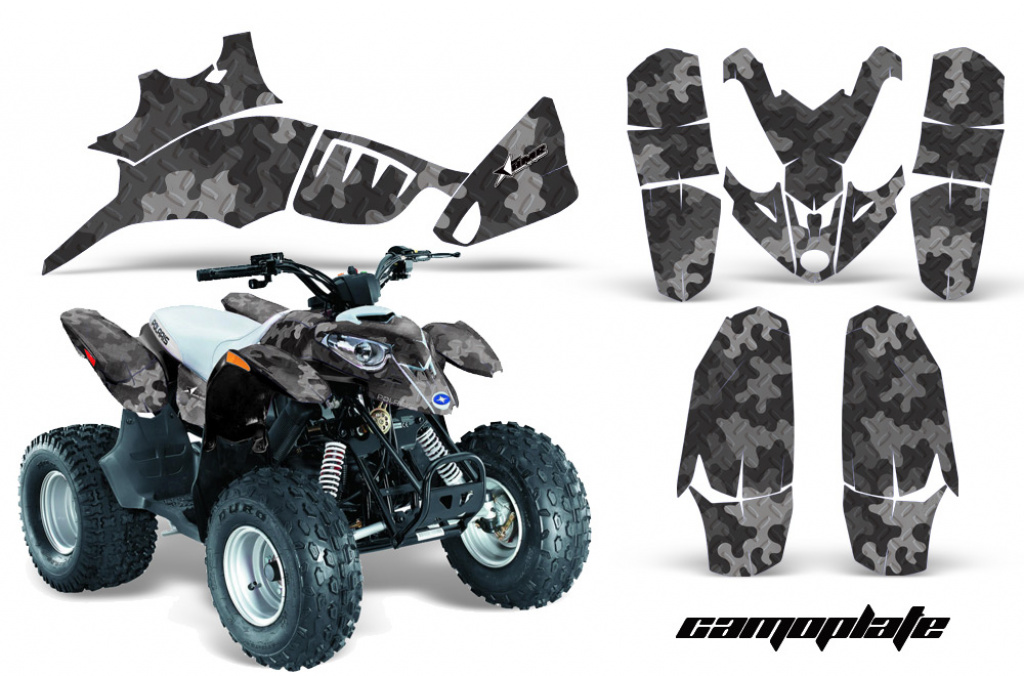 Camoplate Schwarz für Polaris Predator 90