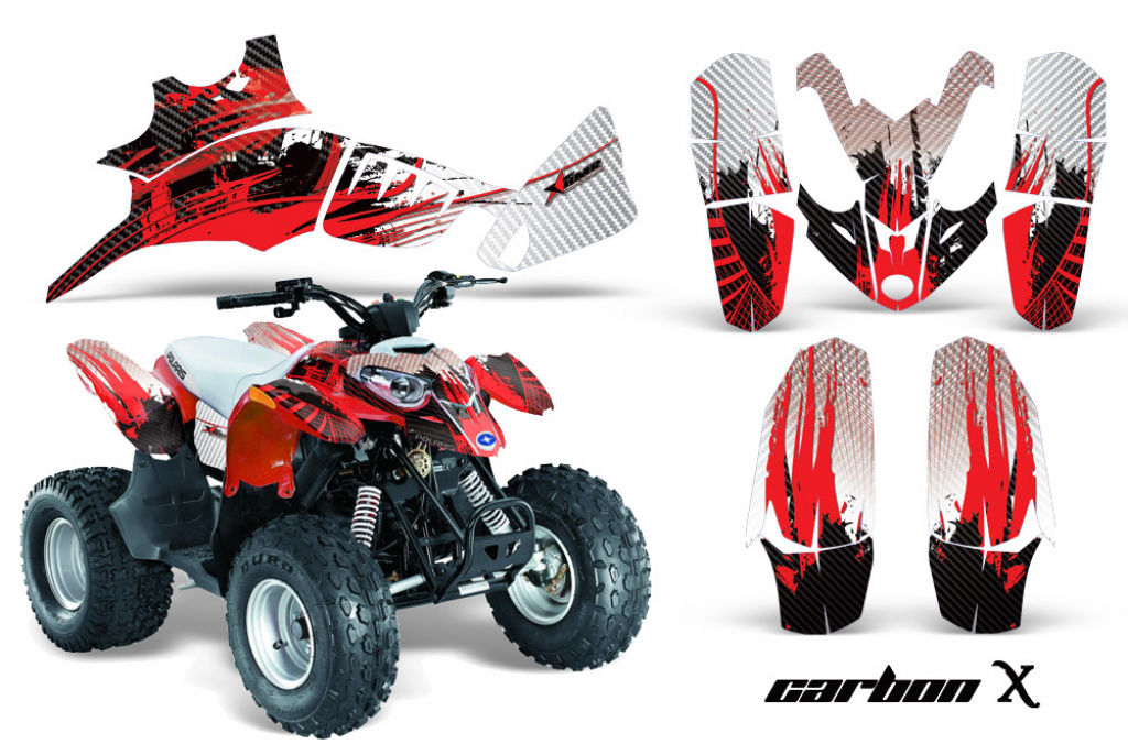 Carbon-X Rot für Polaris Predator 90
