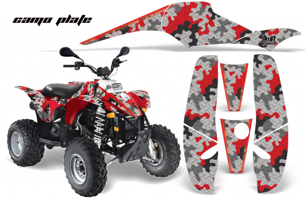 Camoplate Rot für Polaris Scrambler 1985-2009