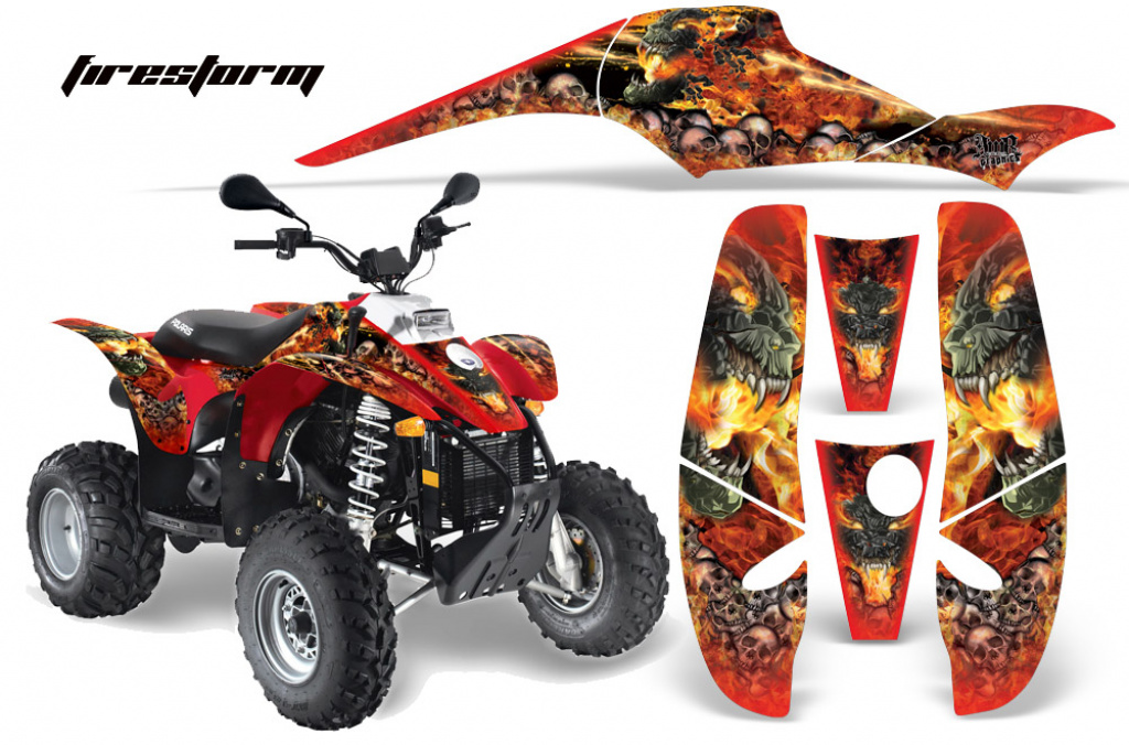Firestorm Rot für Polaris Scrambler 1985-2009