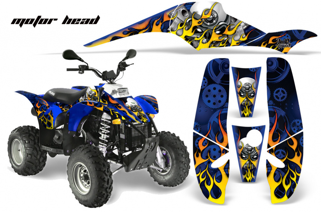 Motorhead Blau für Polaris Scrambler 1985-2009