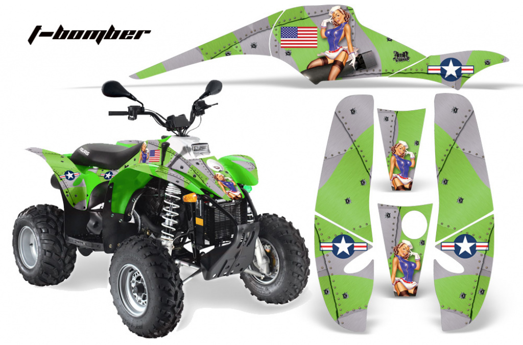 T-Bomber Grün für Polaris Scrambler 1985-2009