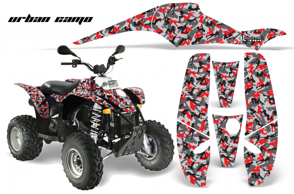 Urban Camo Rot für Polaris Scrambler 1985-2009