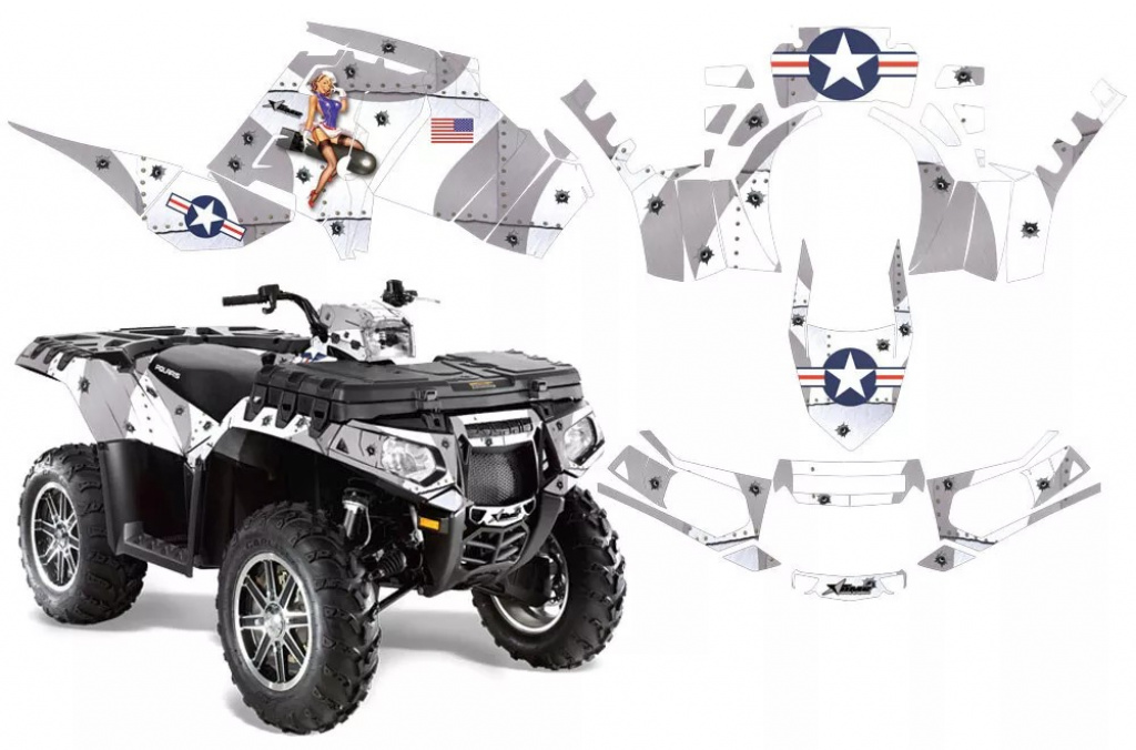 T-Bomber Weiß für Polaris Sportsman 550 2009-2015