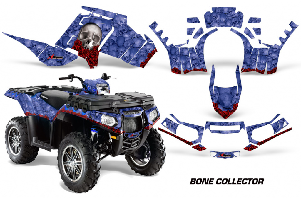 Bone Collector Blau für Polaris Sportsman 550 2009-2015