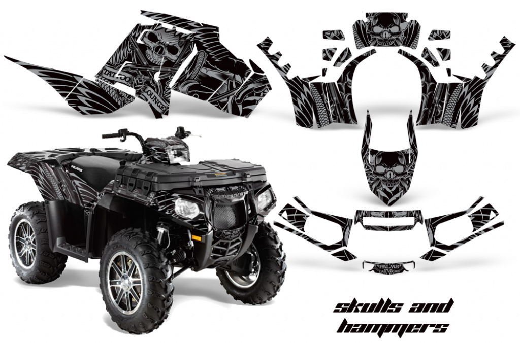 Skulls N Hammers Silber für Polaris Sportsman 550 2009-2015