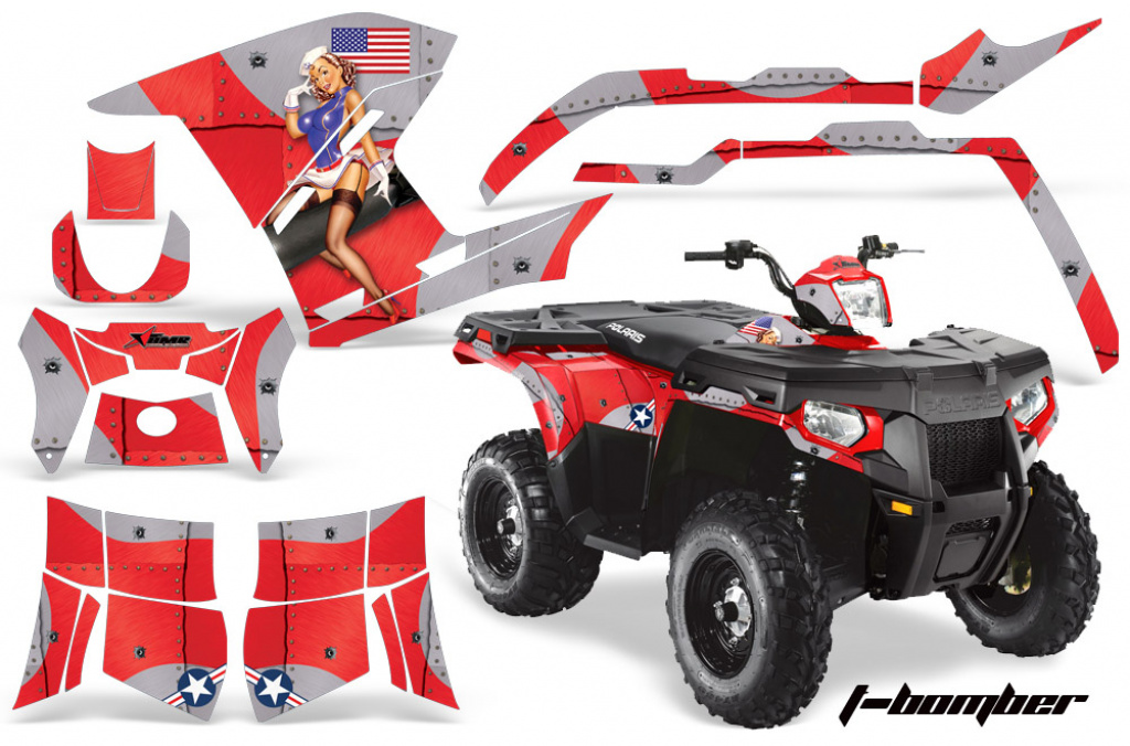 T-Bomber Red for Polaris Sportsman 800/500/400 11-15
