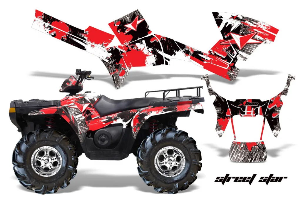 Street Star Red for Polaris Sportsman 800/700/500 05-10