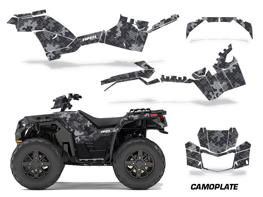 Camoplate Schwarz für Polaris Sportsman 850/1000 17-20