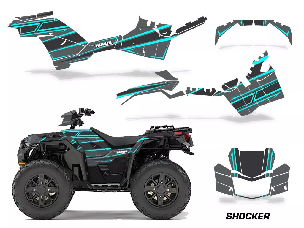 Shocker Aqua Blau für Polaris Sportsman 850/1000 17-20