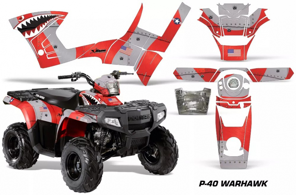 P40-Warhawk Rot für Polaris Sportsman 90/110