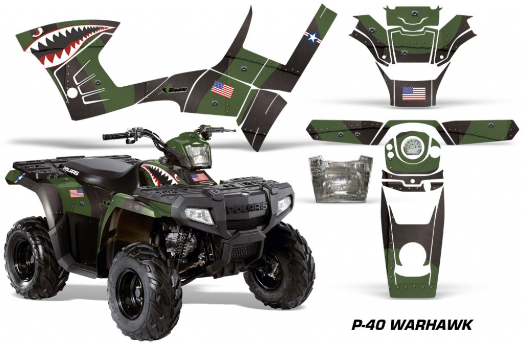 P40-Warhawk Grün für Polaris Sportsman 90/110