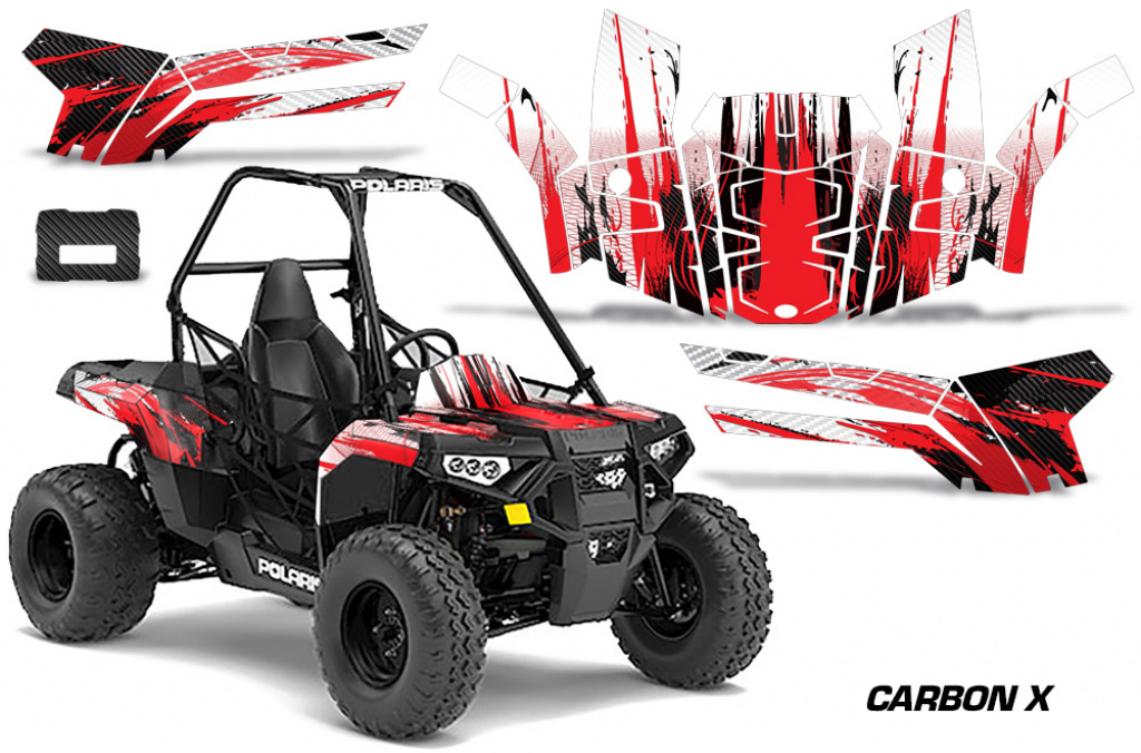 Carbon-X Red for Polaris Sportsman ACE 150 16-18