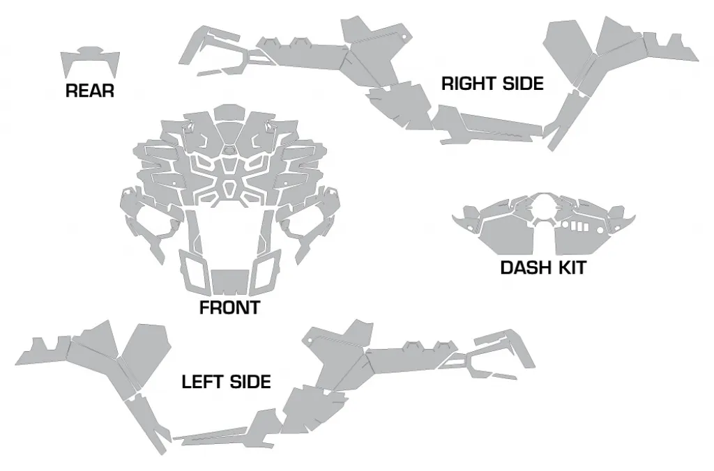 Cutting Pattern for Polaris Sportsman ACE 325/570 14-16