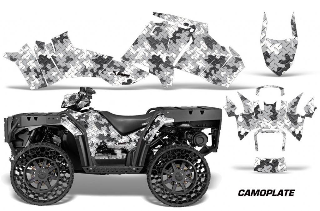 Camoplate Weiß für Polaris Sportsman WV850 12-15