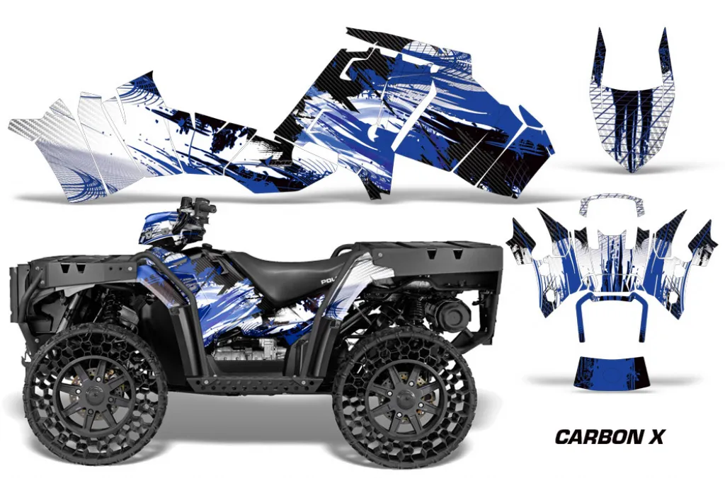 Carbon-X Blue for Polaris Sportsman WV850 12-15
