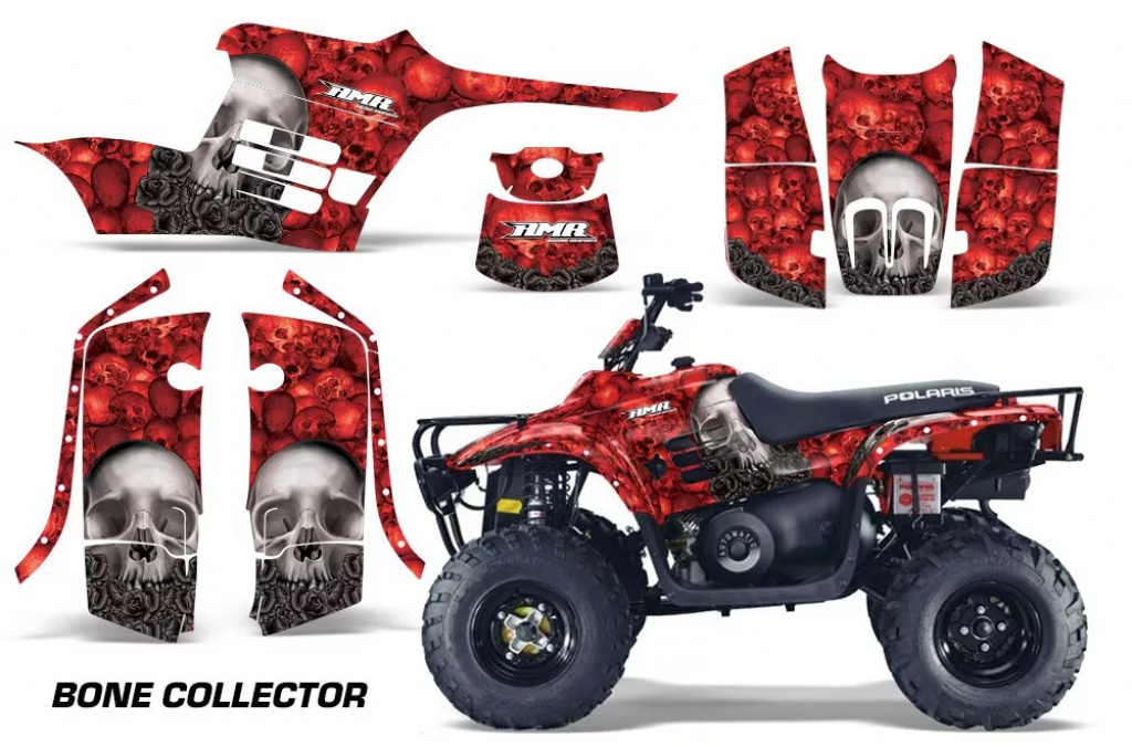 Bone Collector Rot für Polaris Trailboss 330 04-09