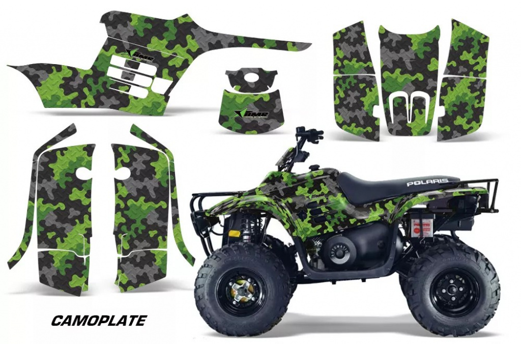 Camoplate Grün für Polaris Trailboss 330 04-09