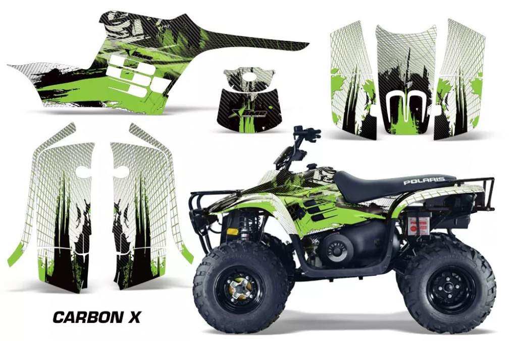 Carbon-X Grün für Polaris Trailboss 330 04-09