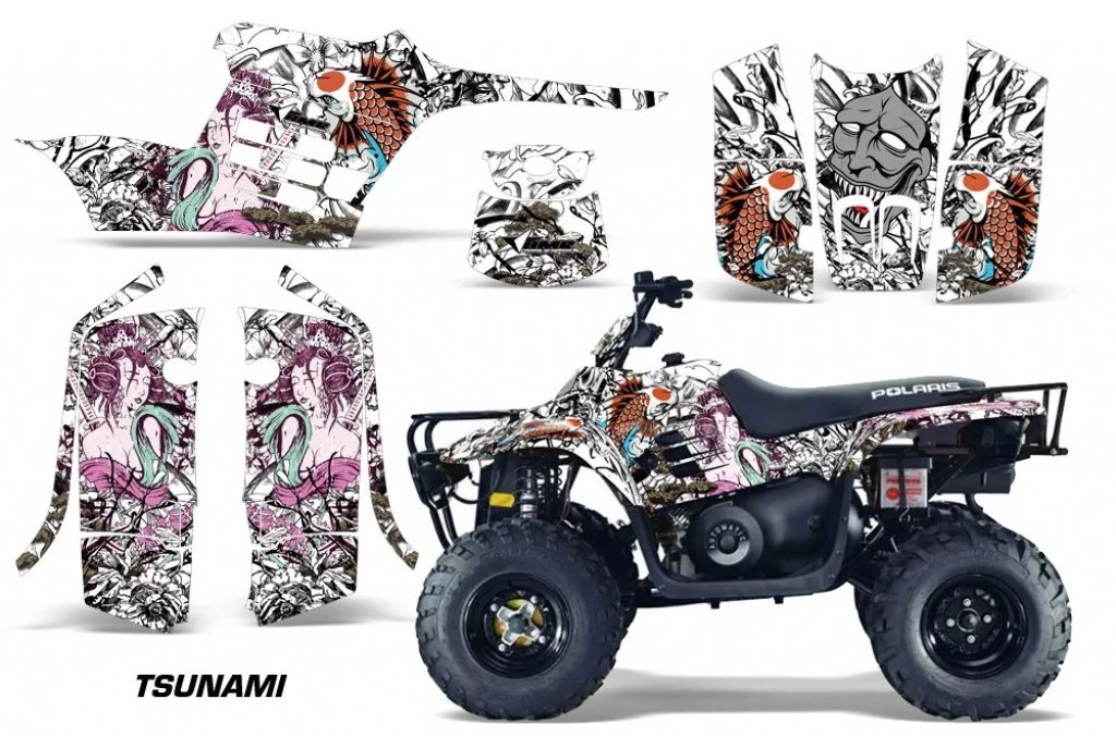 Tsunami Weiß für Polaris Trailboss 330 04-09